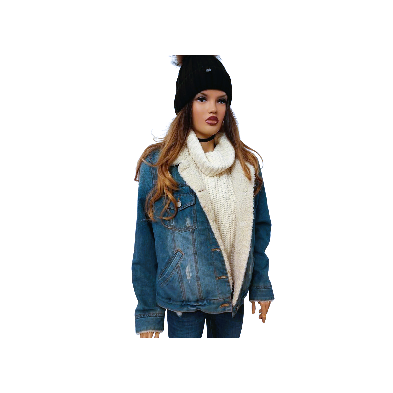 Kurtka Jeansowa ocieplana Denim Co.