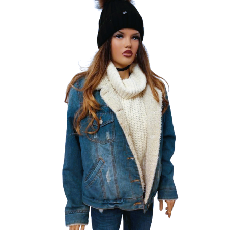 Kurtka Jeansowa ocieplana Denim Co.